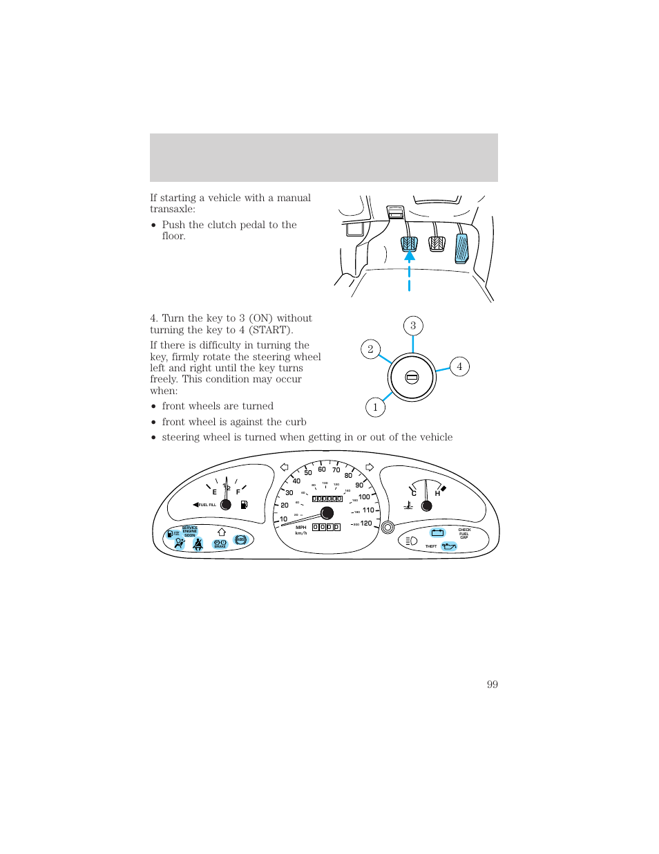 Driving | FORD 2002 Escort v.1 User Manual | Page 99 / 216
