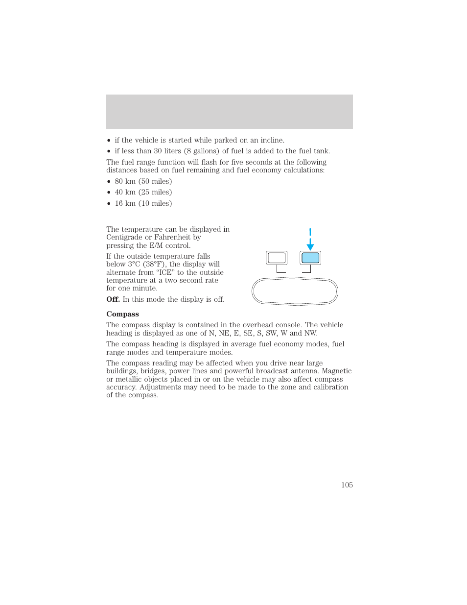 Driver controls | FORD 2002 Excursion v.1 User Manual | Page 105 / 296