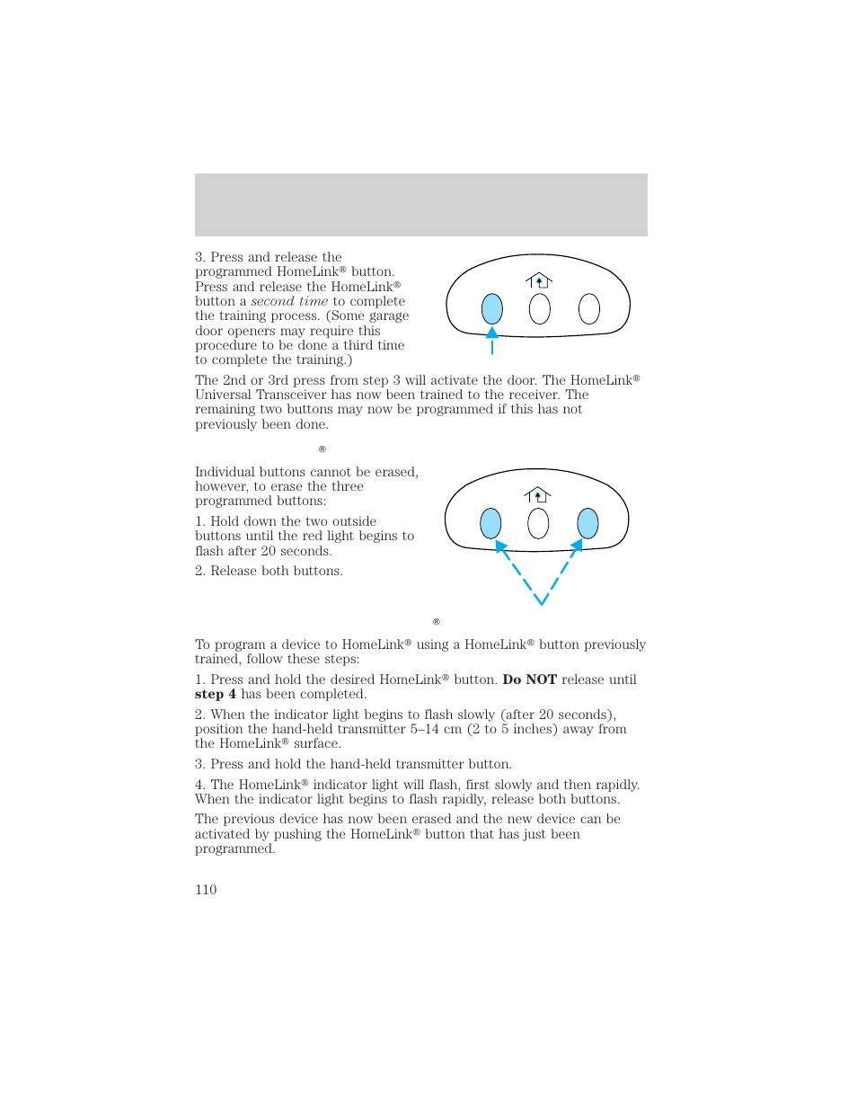 Driver controls | FORD 2002 Excursion v.1 User Manual | Page 110 / 296