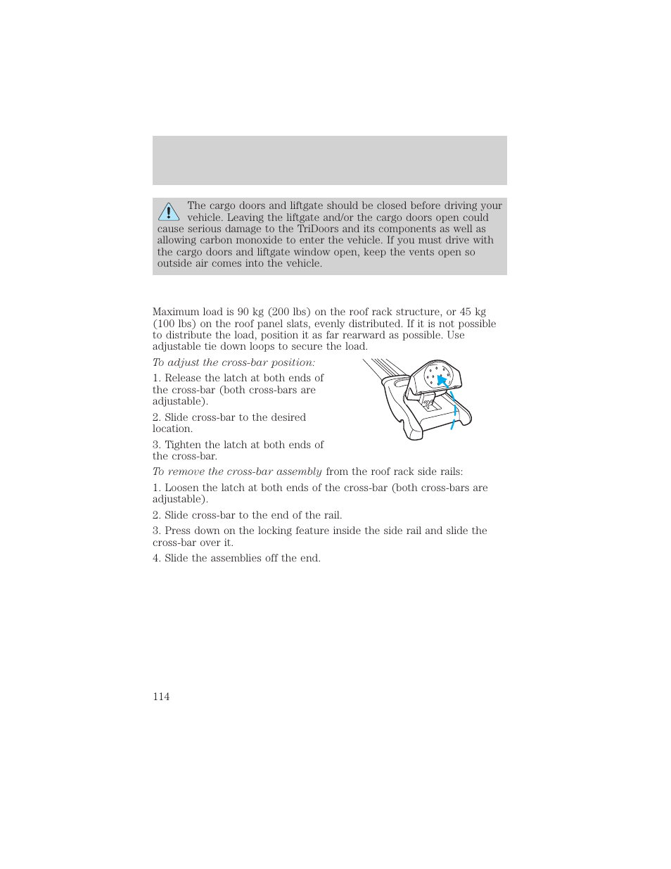 Driver controls | FORD 2002 Excursion v.1 User Manual | Page 114 / 296