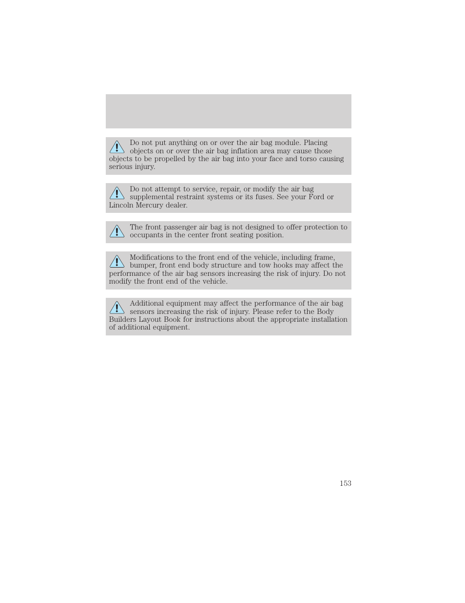 Seating and safety restraints | FORD 2002 Excursion v.1 User Manual | Page 153 / 296