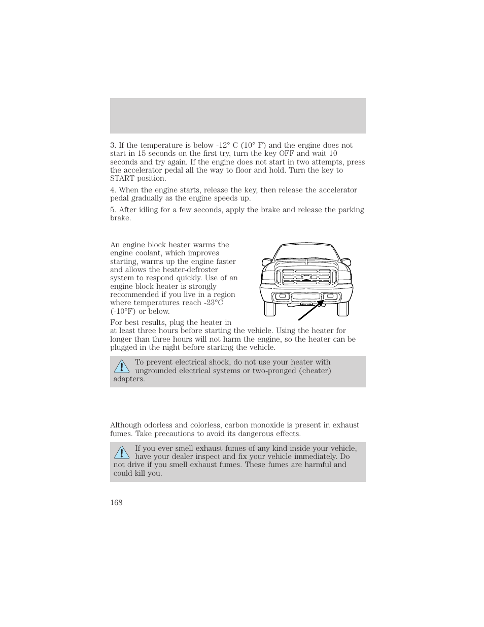 Driving | FORD 2002 Excursion v.1 User Manual | Page 168 / 296