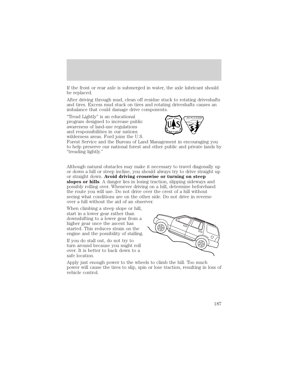 Driving | FORD 2002 Excursion v.1 User Manual | Page 187 / 296