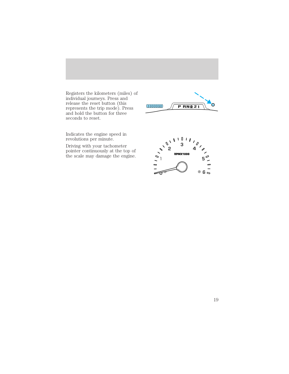 Instrument cluster | FORD 2002 Excursion v.1 User Manual | Page 19 / 296