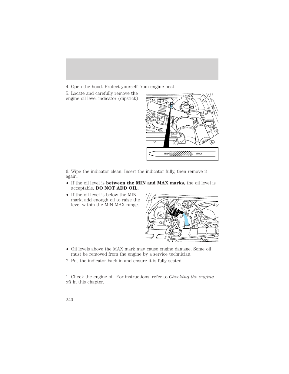 Maintenance and specifications | FORD 2002 Excursion v.1 User Manual | Page 240 / 296
