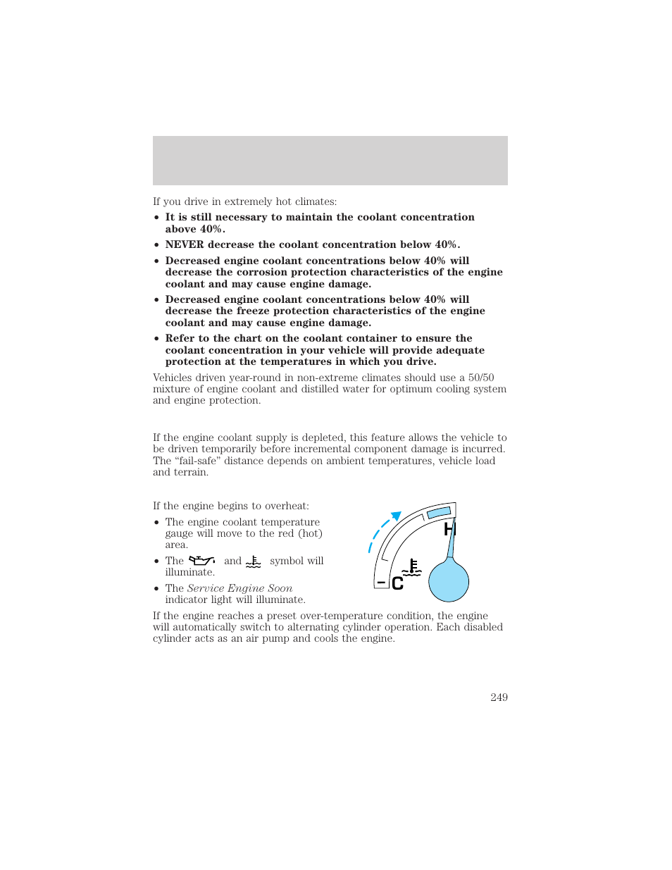 Maintenance and specifications | FORD 2002 Excursion v.1 User Manual | Page 249 / 296