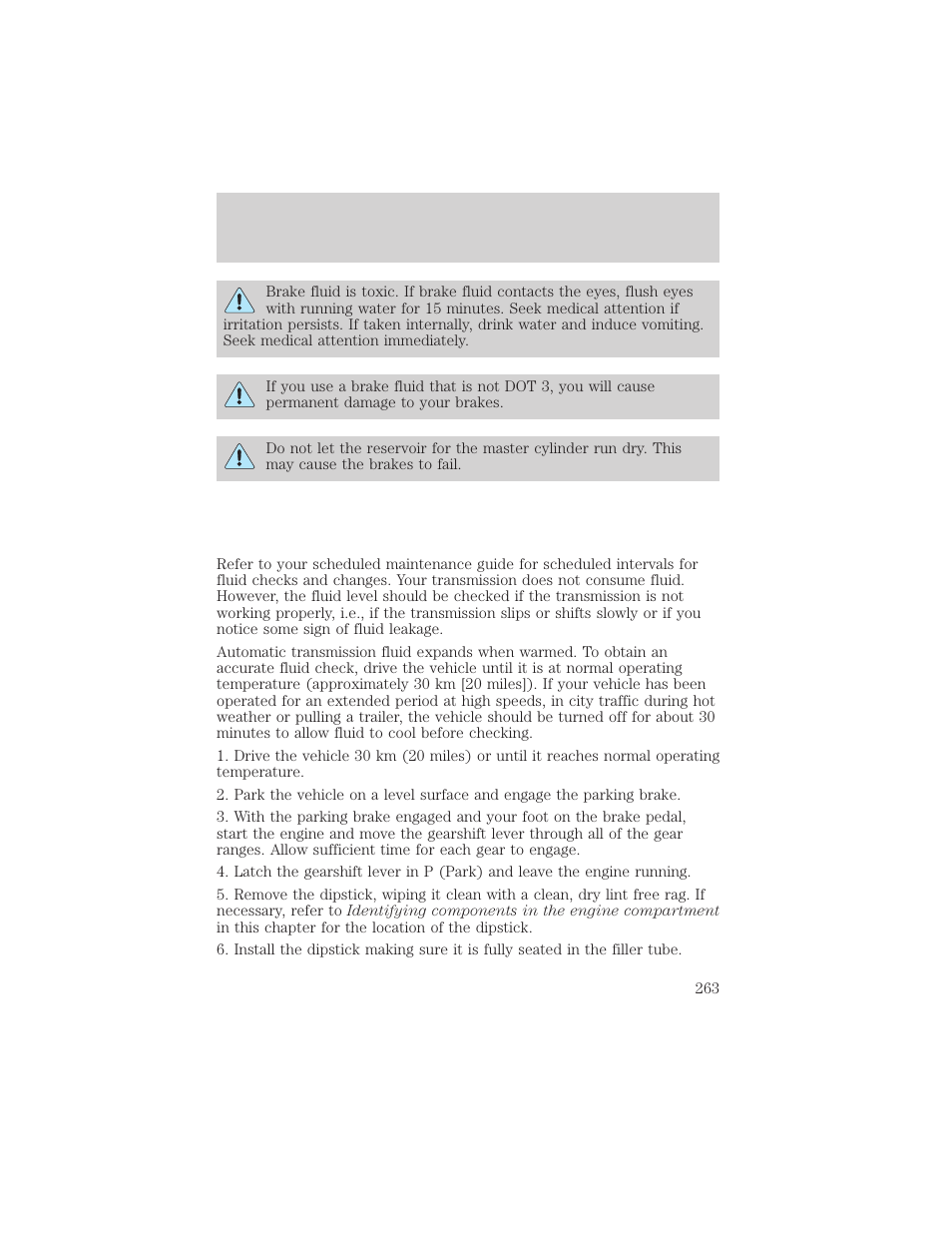 Maintenance and specifications | FORD 2002 Excursion v.1 User Manual | Page 263 / 296