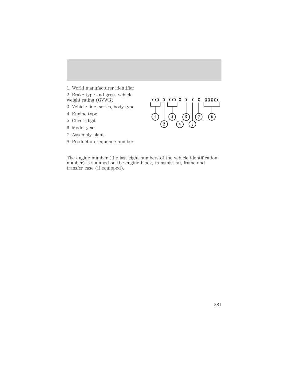 Maintenance and specifications | FORD 2002 Excursion v.1 User Manual | Page 281 / 296