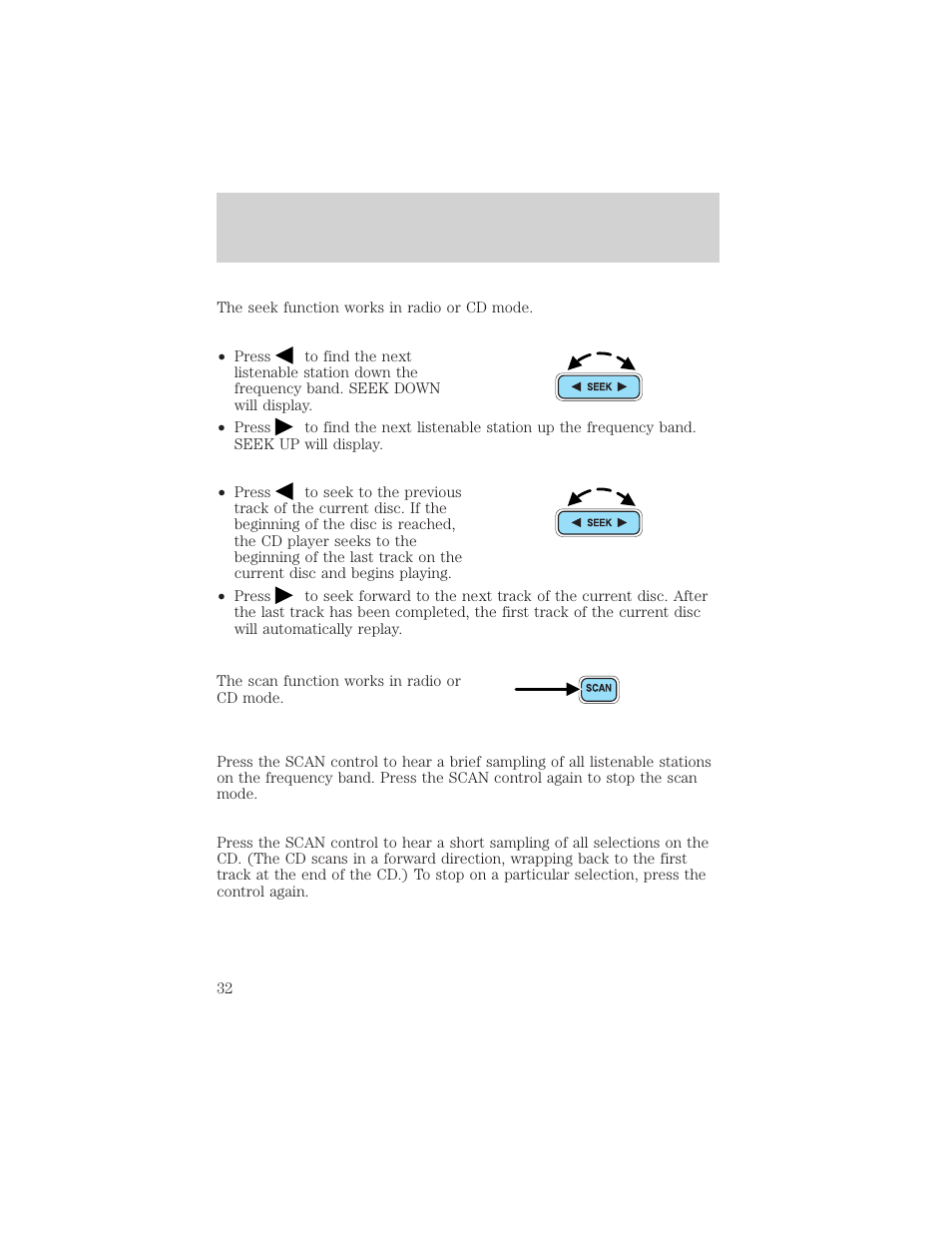 Entertainment systems | FORD 2002 Excursion v.1 User Manual | Page 32 / 296