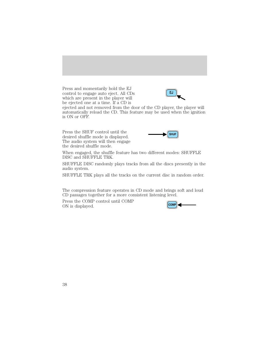 Entertainment systems | FORD 2002 Excursion v.1 User Manual | Page 38 / 296