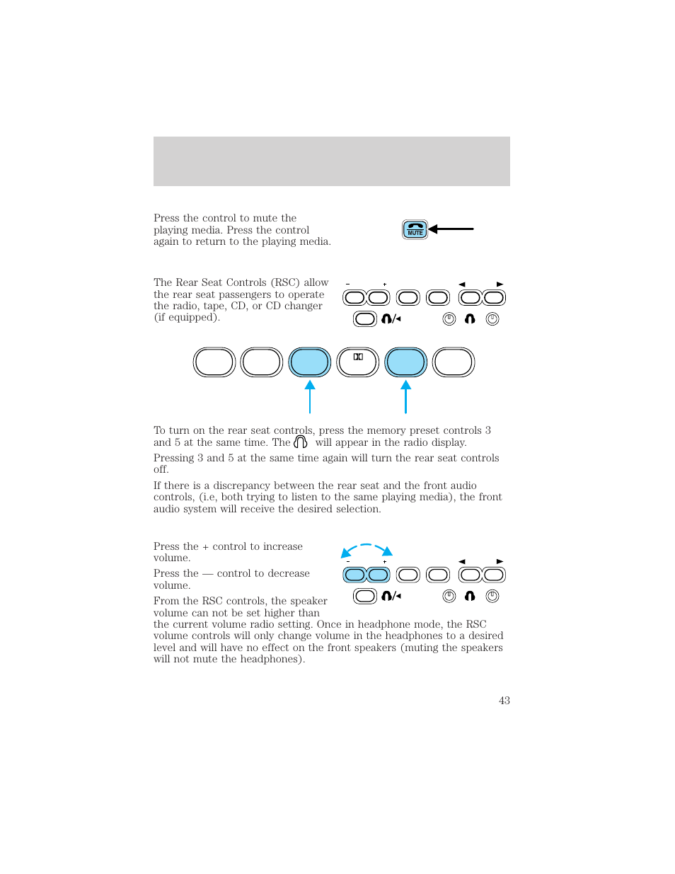 Entertainment systems | FORD 2002 Excursion v.1 User Manual | Page 43 / 296