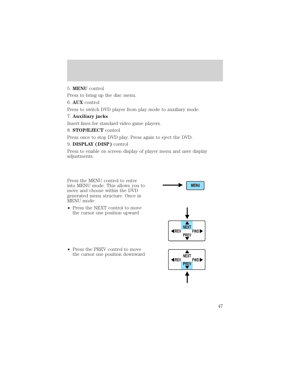 Entertainment systems | FORD 2002 Excursion v.1 User Manual | Page 47 / 296