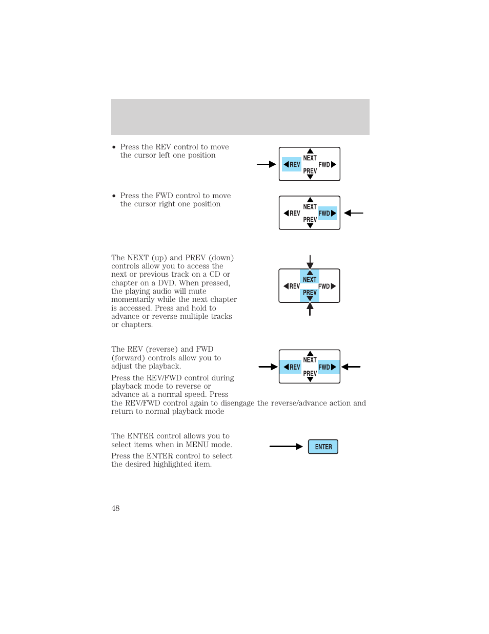 Entertainment systems | FORD 2002 Excursion v.1 User Manual | Page 48 / 296