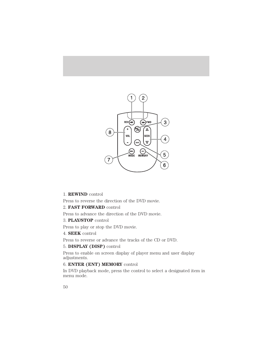 Entertainment systems | FORD 2002 Excursion v.1 User Manual | Page 50 / 296