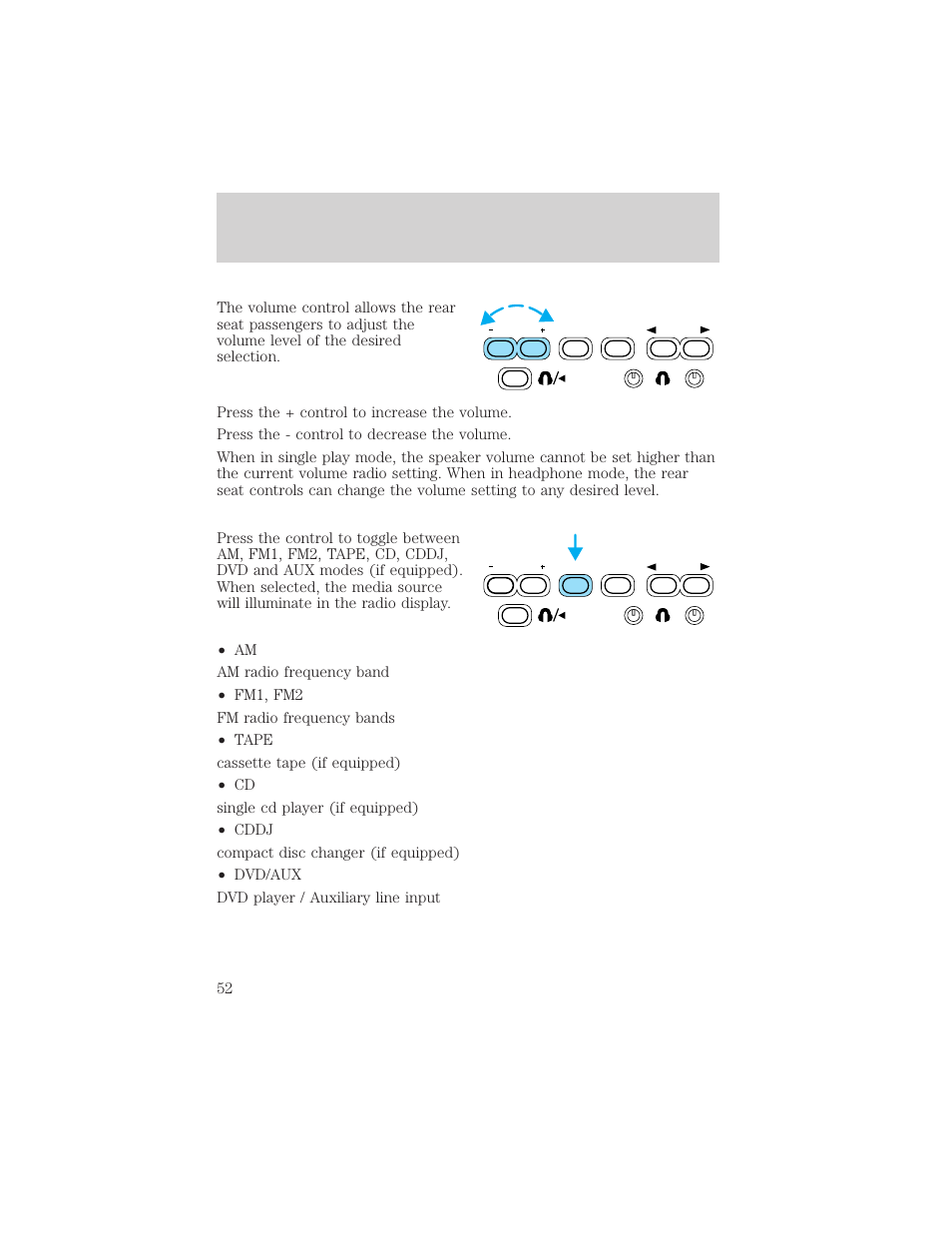 Entertainment systems | FORD 2002 Excursion v.1 User Manual | Page 52 / 296