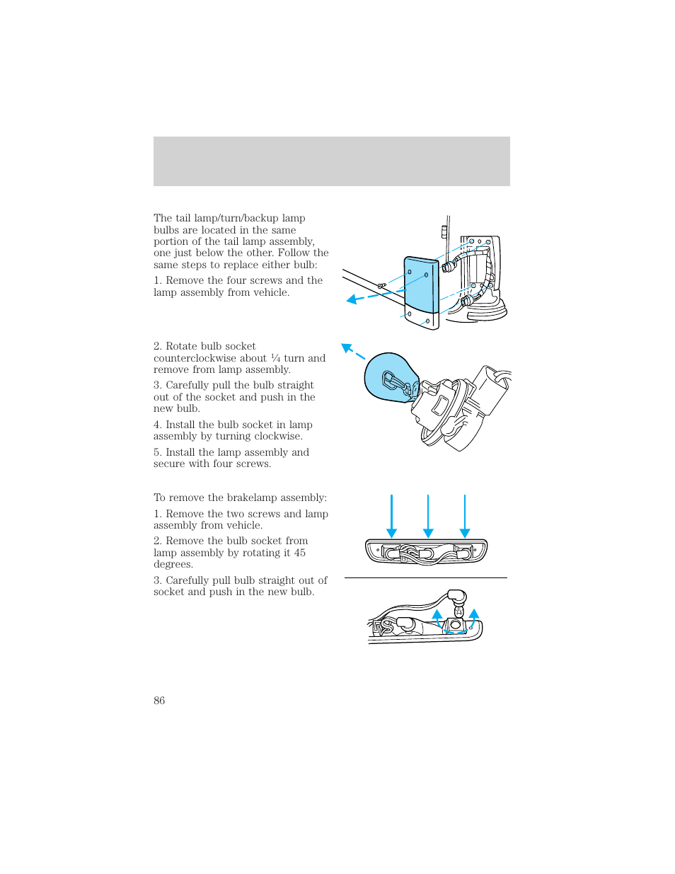 Lights | FORD 2002 Excursion v.1 User Manual | Page 86 / 296