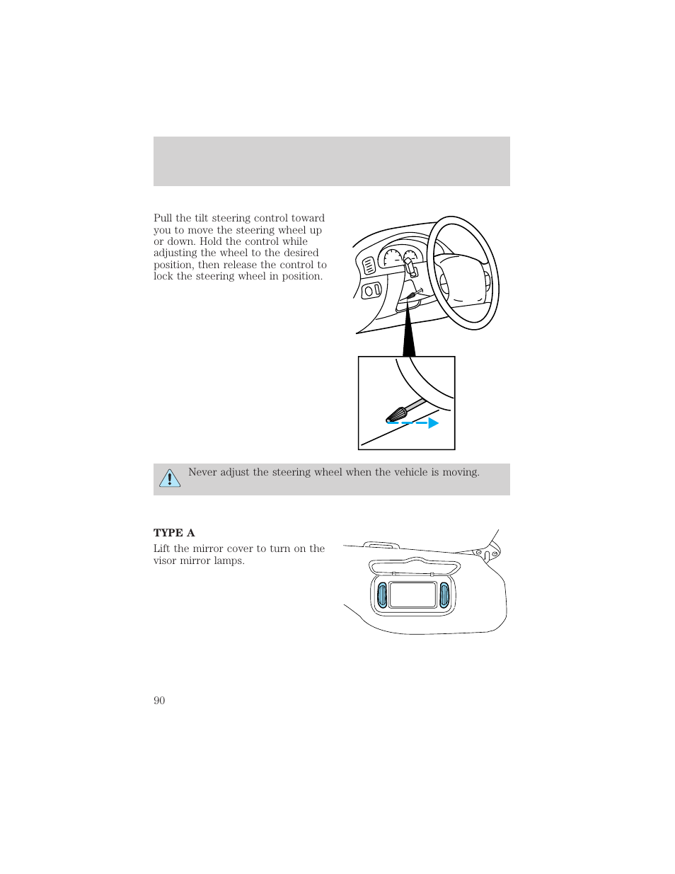 Driver controls | FORD 2002 Excursion v.1 User Manual | Page 90 / 296