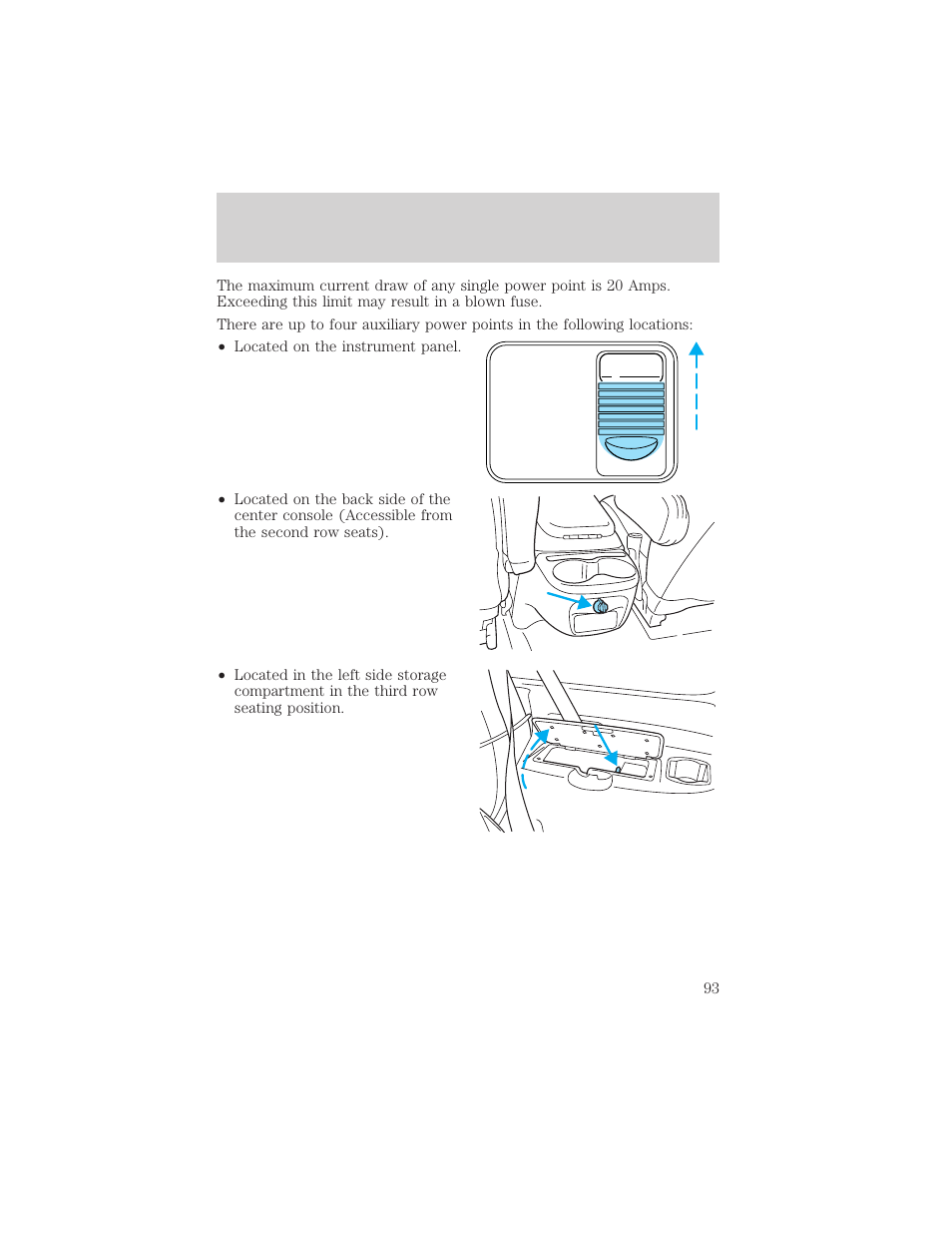 Driver controls | FORD 2002 Excursion v.1 User Manual | Page 93 / 296