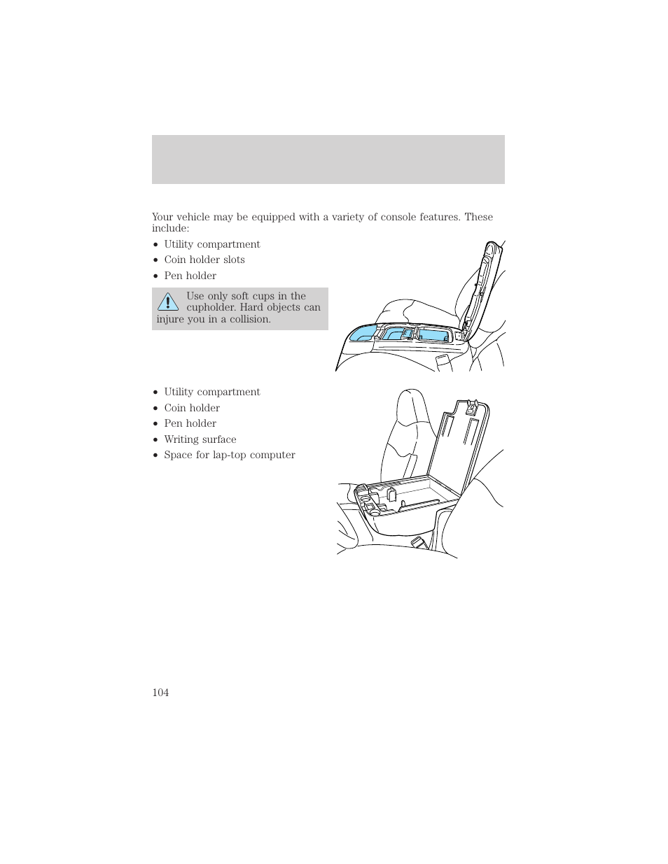 Driver controls | FORD 2002 Excursion v.2 User Manual | Page 104 / 280
