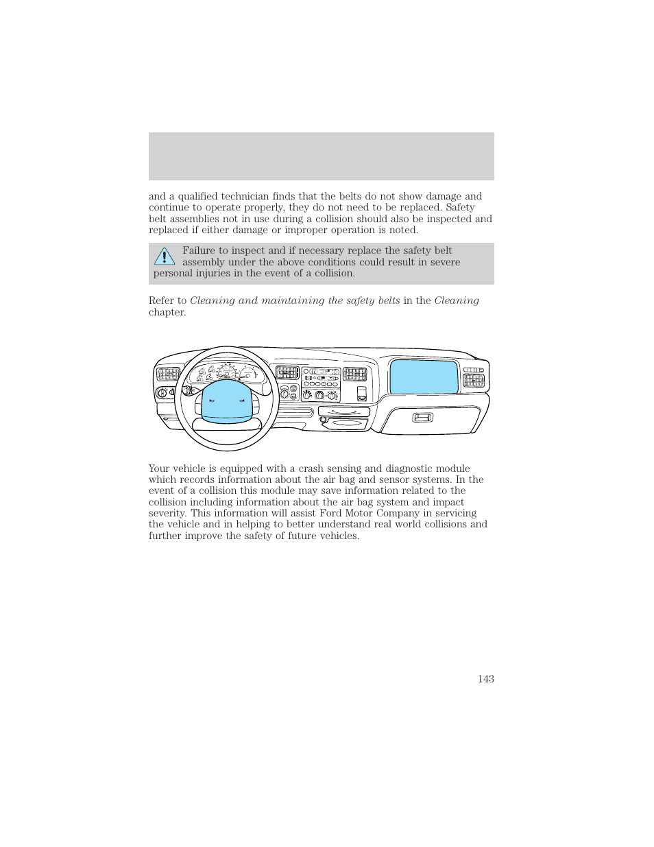 Seating and safety restraints, Dolby b nr, A/c max a/c off | FORD 2002 Excursion v.2 User Manual | Page 143 / 280