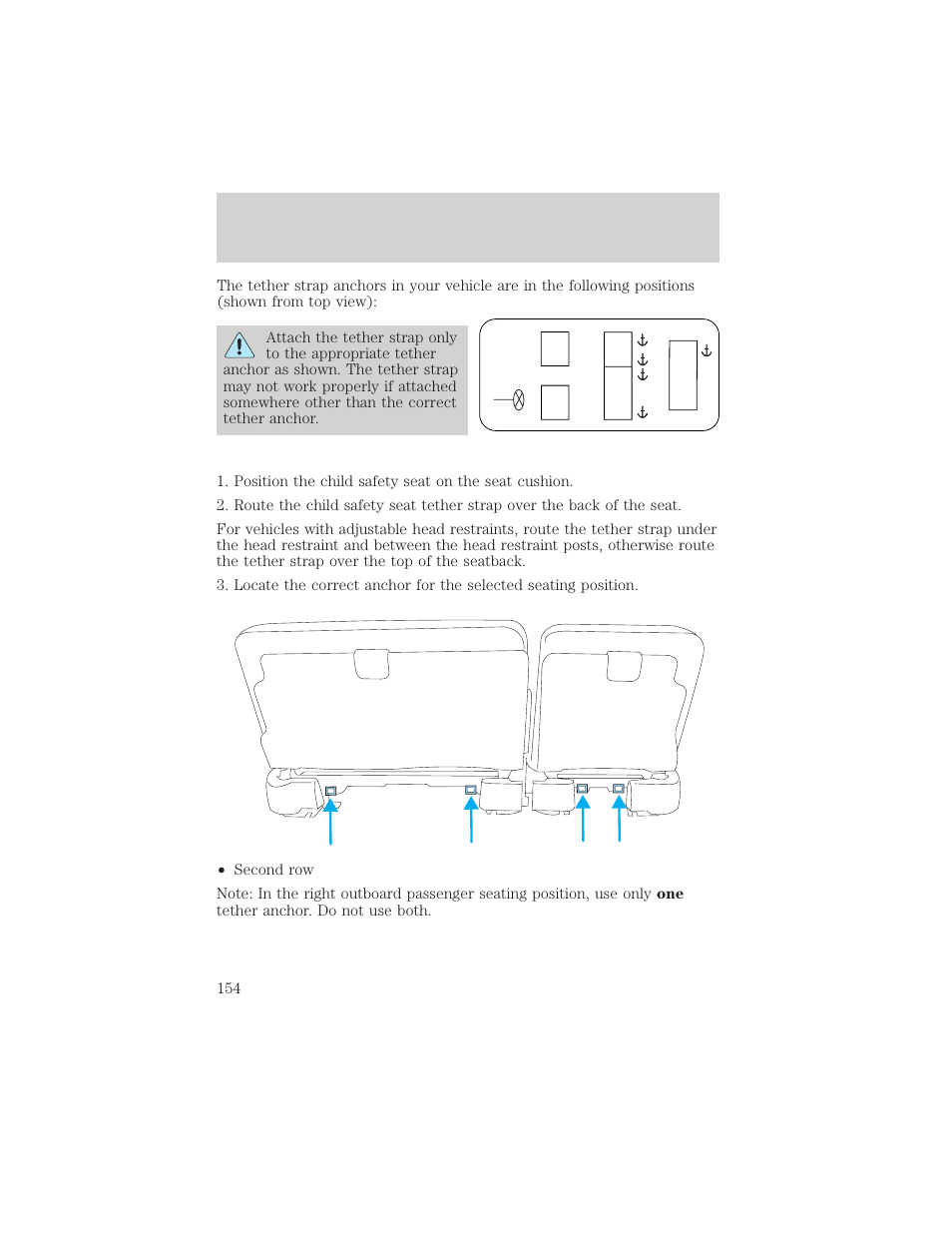 Seating and safety restraints | FORD 2002 Excursion v.2 User Manual | Page 154 / 280