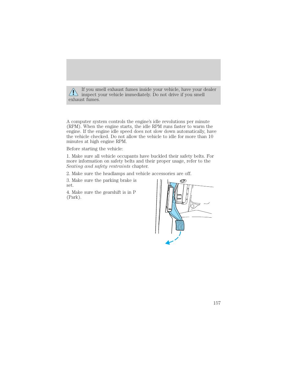 Driving | FORD 2002 Excursion v.2 User Manual | Page 157 / 280