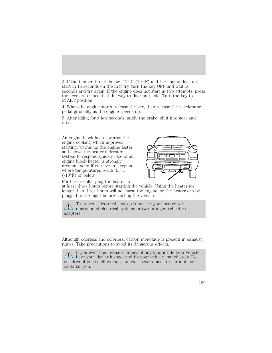 Driving | FORD 2002 Excursion v.2 User Manual | Page 159 / 280