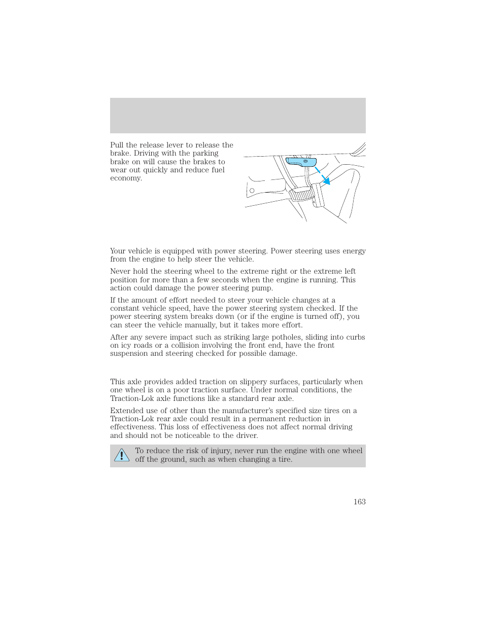 Driving | FORD 2002 Excursion v.2 User Manual | Page 163 / 280