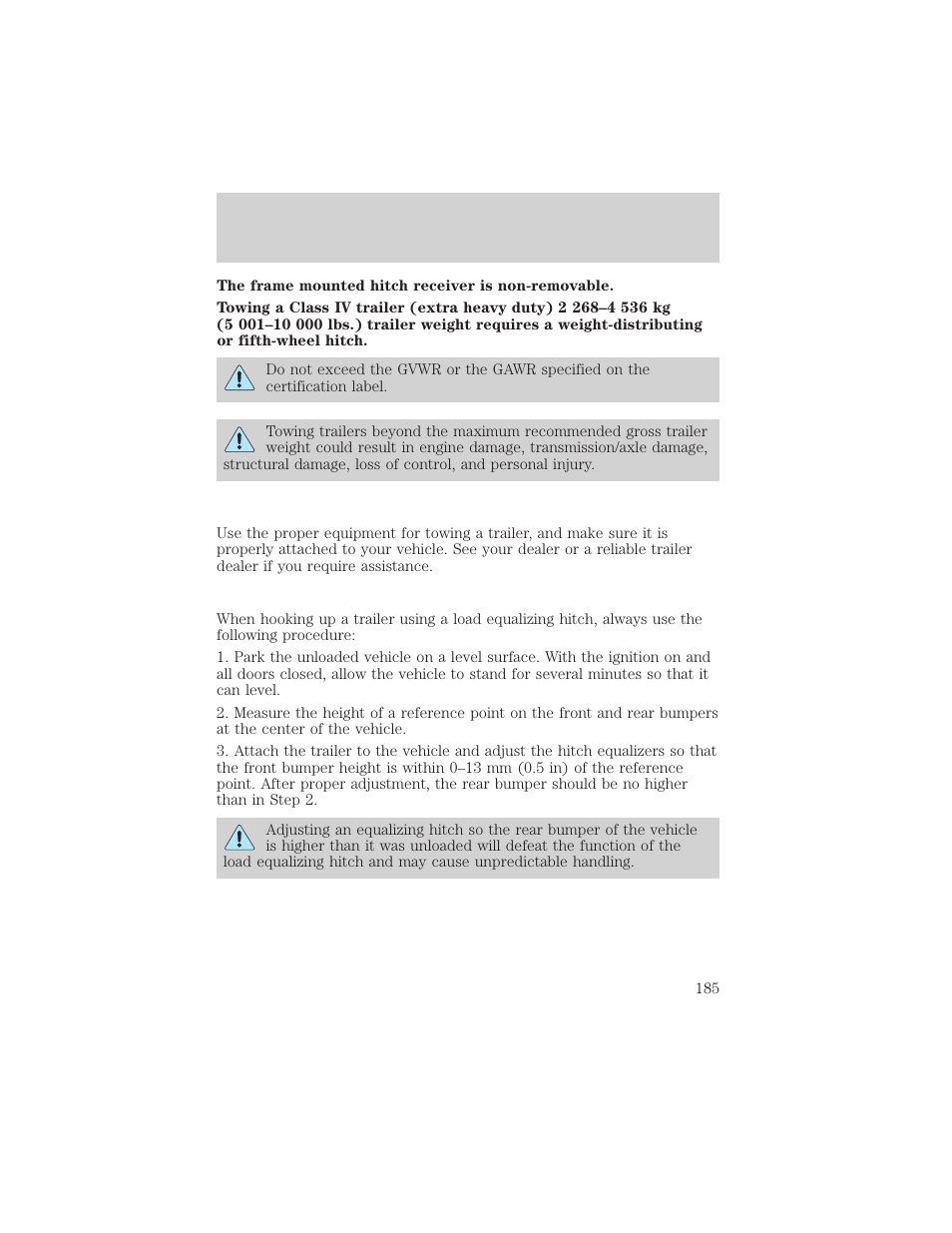 Driving | FORD 2002 Excursion v.2 User Manual | Page 185 / 280