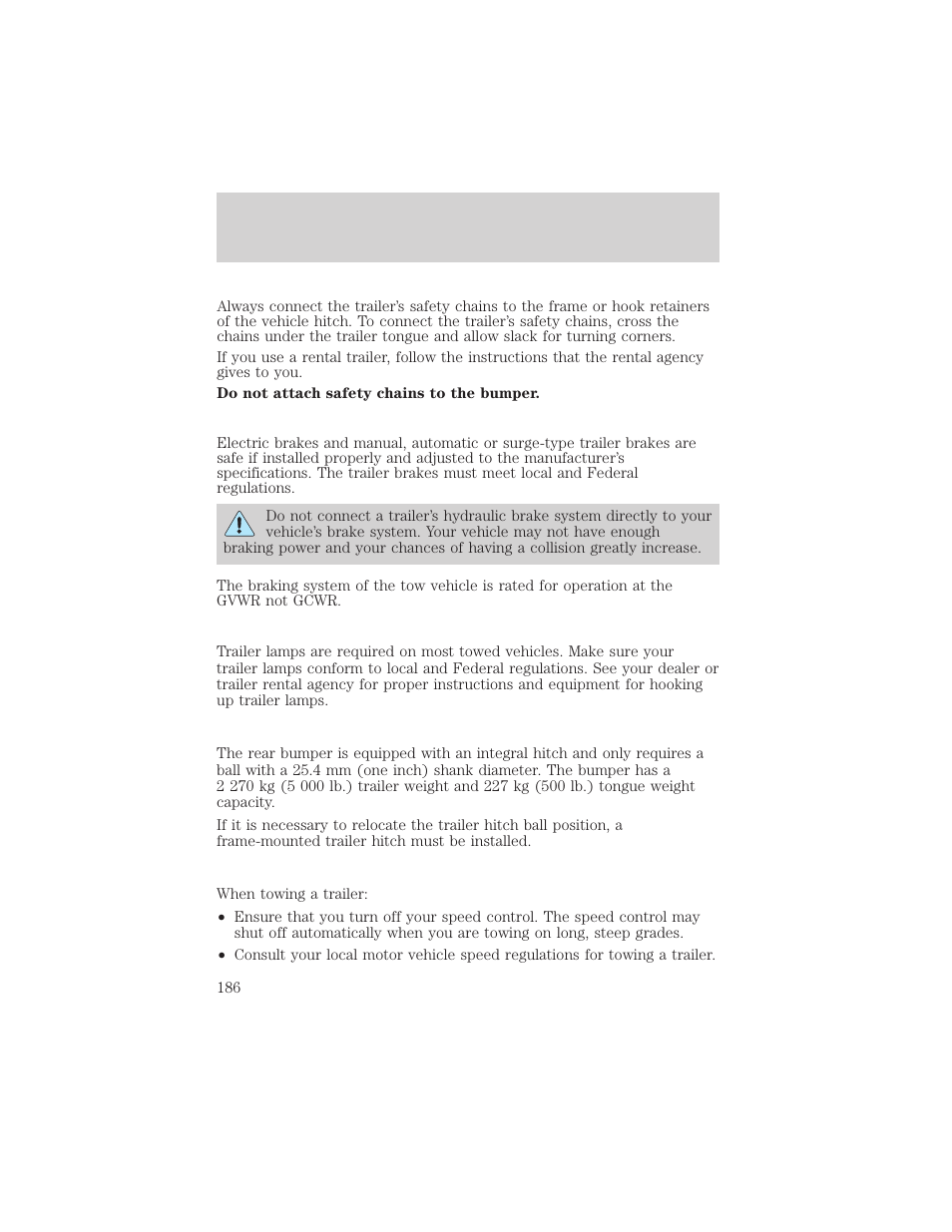 Driving | FORD 2002 Excursion v.2 User Manual | Page 186 / 280