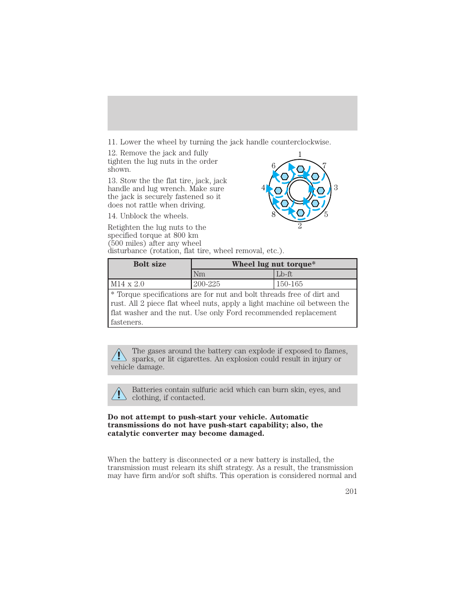 Roadside emergencies | FORD 2002 Excursion v.2 User Manual | Page 201 / 280