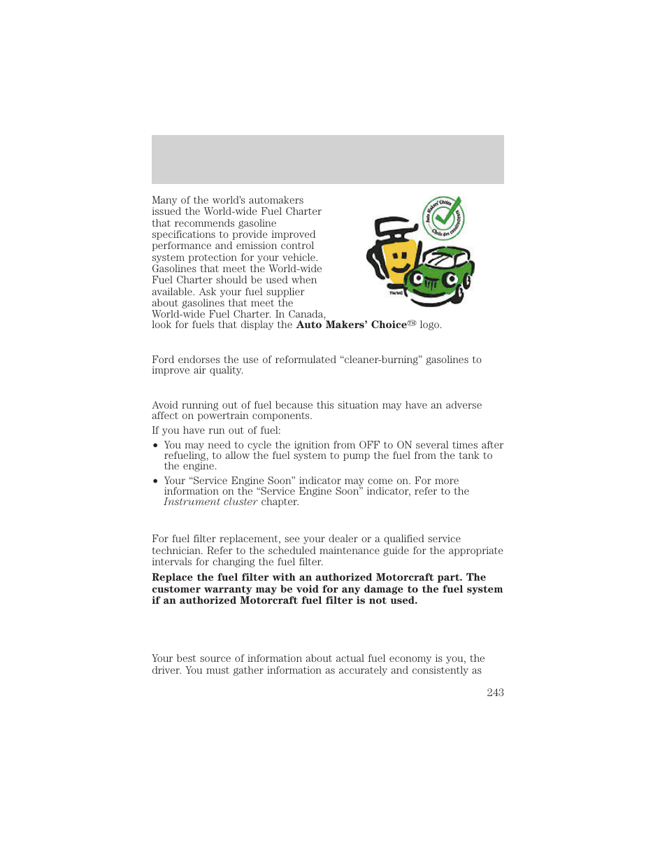 Maintenance and specifications | FORD 2002 Excursion v.2 User Manual | Page 243 / 280
