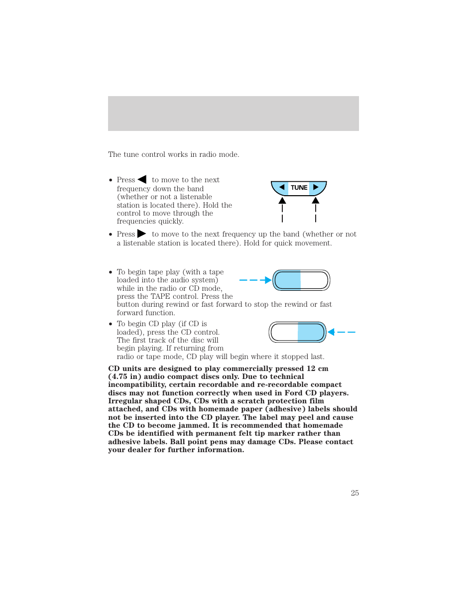 Entertainment systems | FORD 2002 Excursion v.2 User Manual | Page 25 / 280