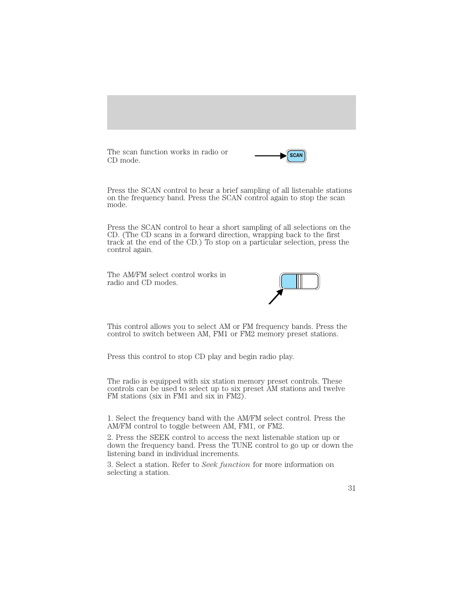 Entertainment systems | FORD 2002 Excursion v.2 User Manual | Page 31 / 280