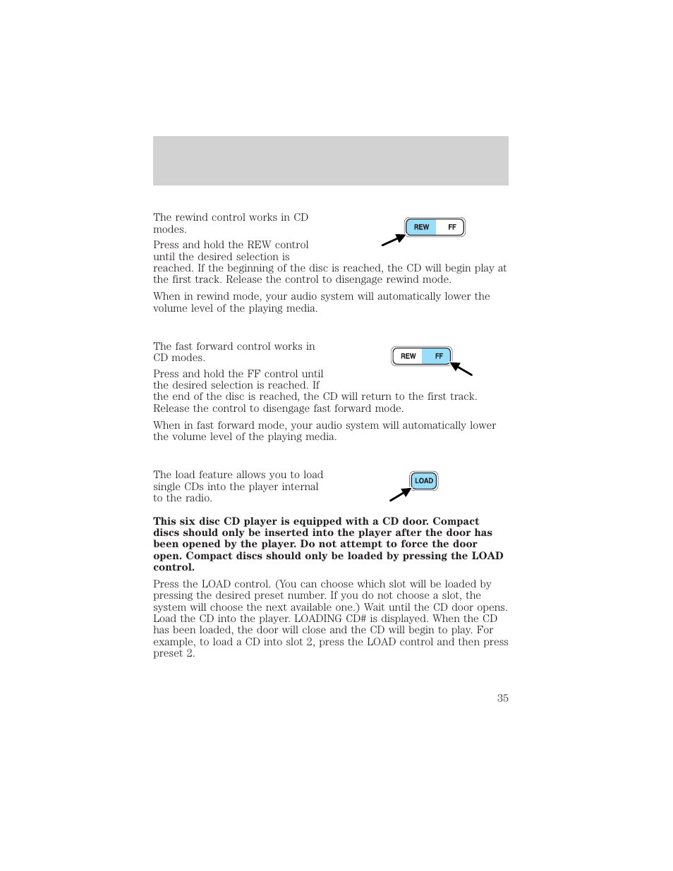 Entertainment systems | FORD 2002 Excursion v.2 User Manual | Page 35 / 280