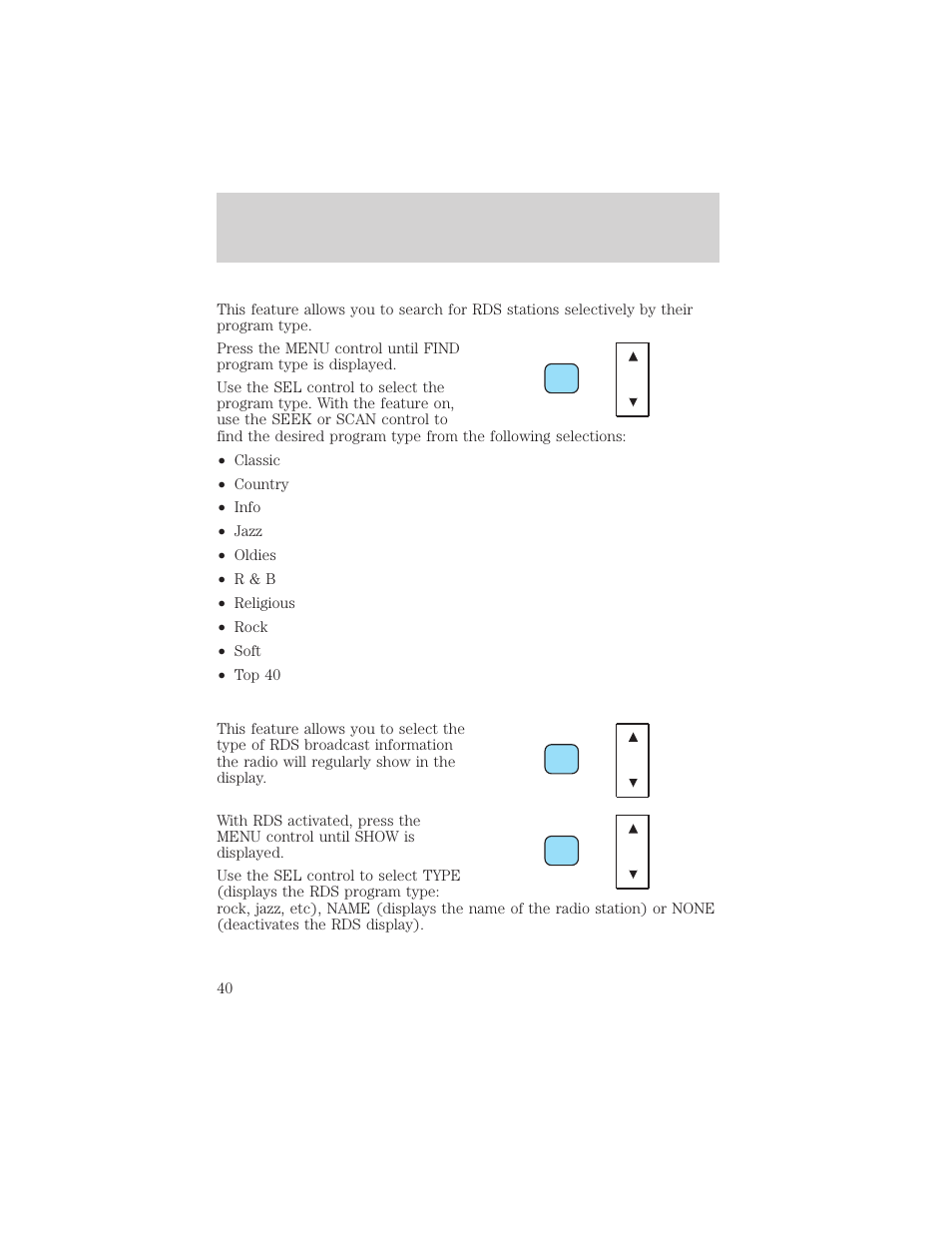 Entertainment systems | FORD 2002 Excursion v.2 User Manual | Page 40 / 280