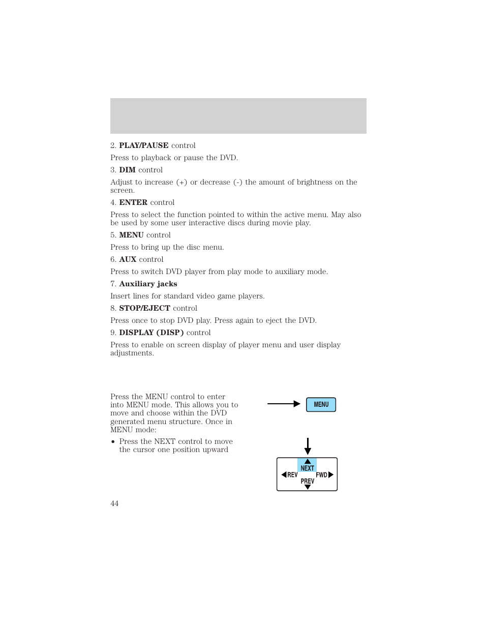 Entertainment systems | FORD 2002 Excursion v.2 User Manual | Page 44 / 280