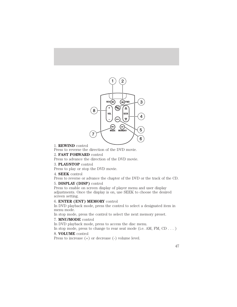 Entertainment systems | FORD 2002 Excursion v.2 User Manual | Page 47 / 280