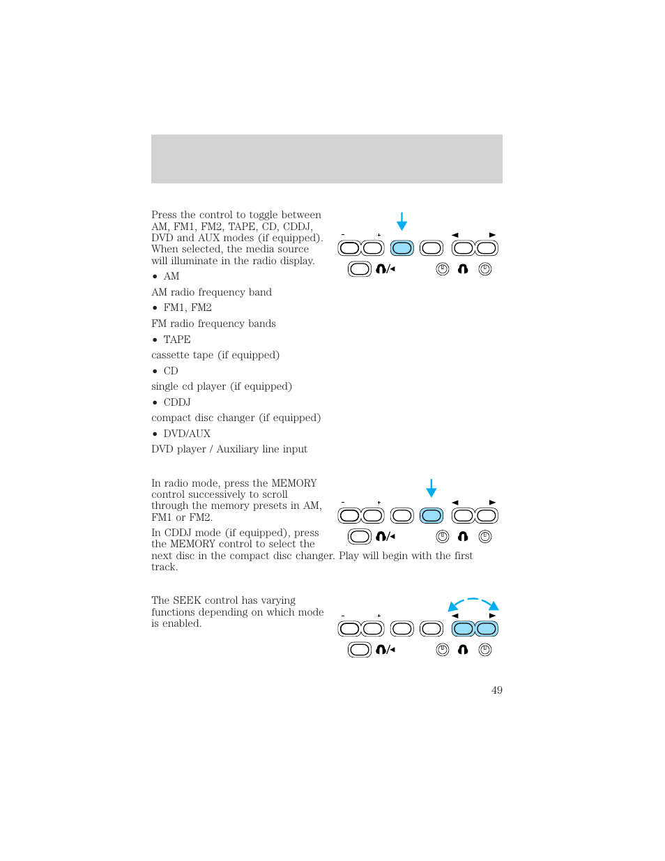 Entertainment systems | FORD 2002 Excursion v.2 User Manual | Page 49 / 280