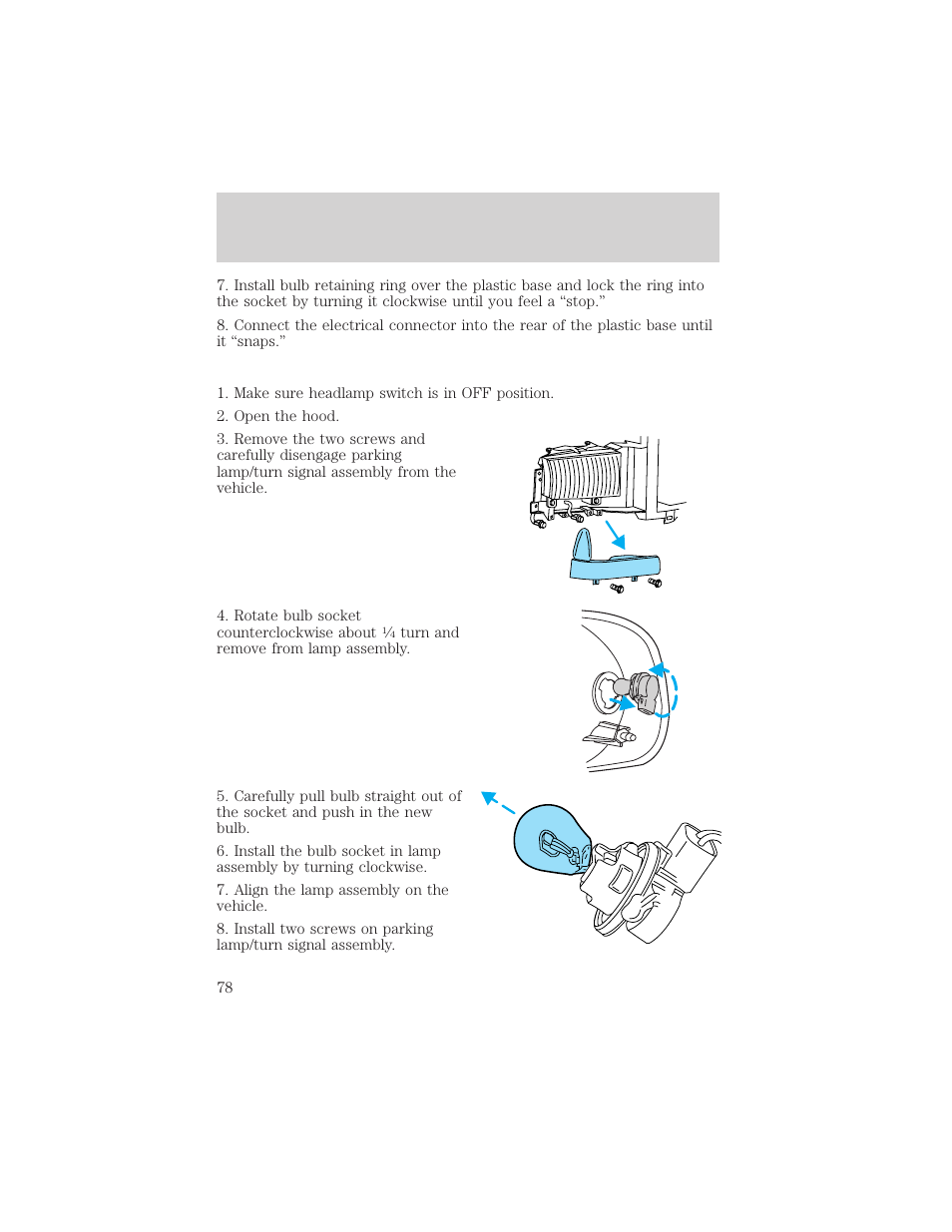 Lights | FORD 2002 Excursion v.2 User Manual | Page 78 / 280