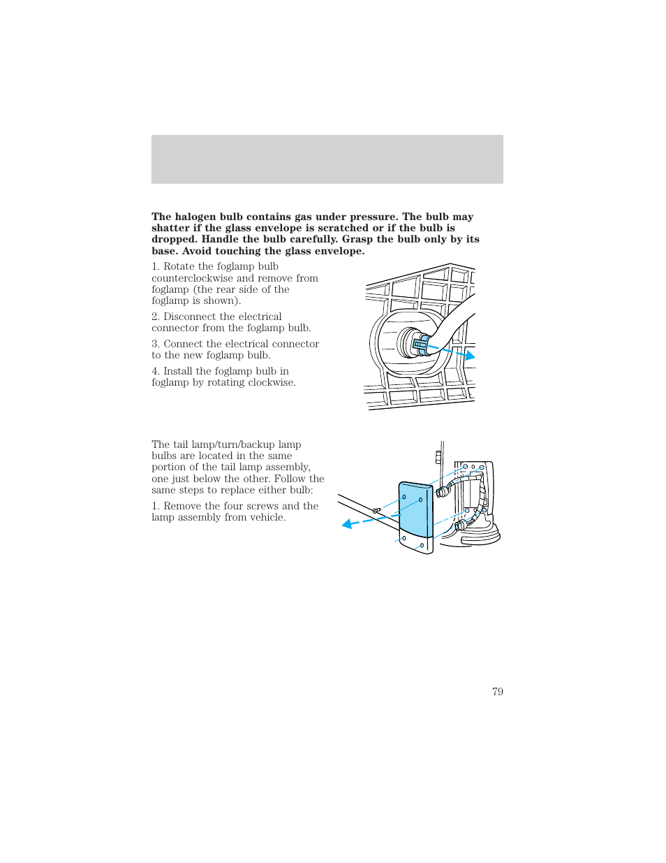 Lights | FORD 2002 Excursion v.2 User Manual | Page 79 / 280