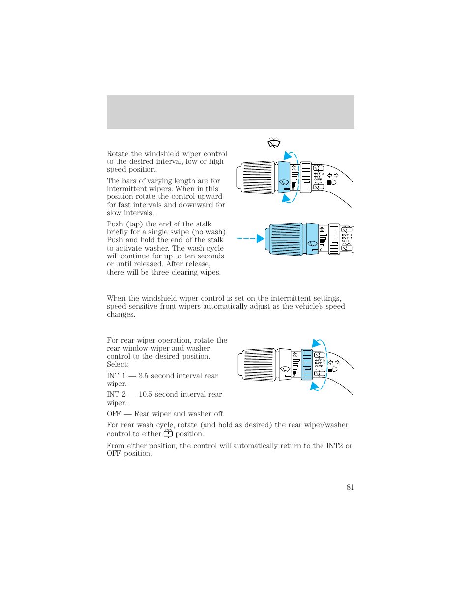 Driver controls | FORD 2002 Excursion v.2 User Manual | Page 81 / 280