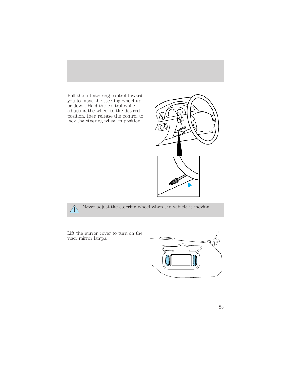 Driver controls | FORD 2002 Excursion v.2 User Manual | Page 83 / 280