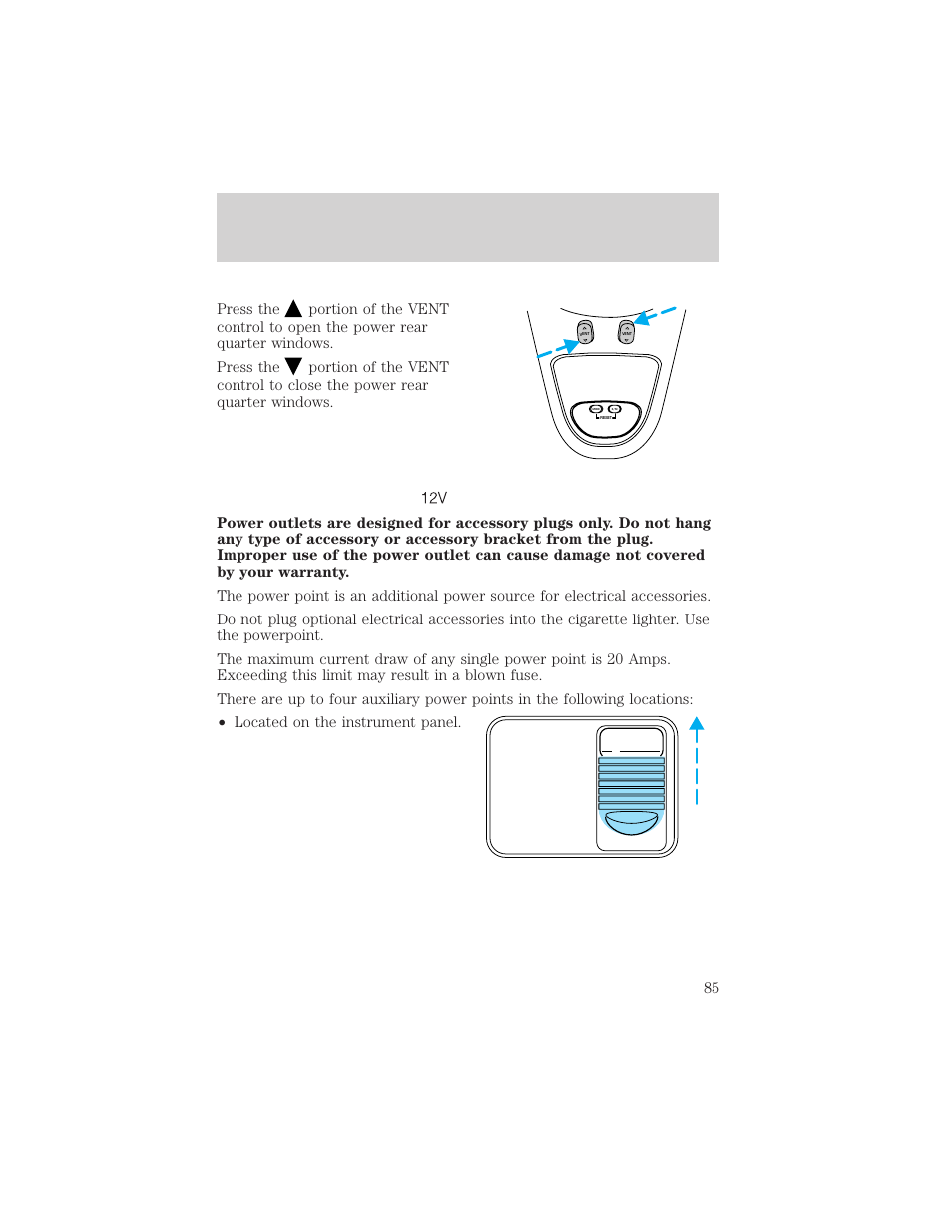 Driver controls | FORD 2002 Excursion v.2 User Manual | Page 85 / 280