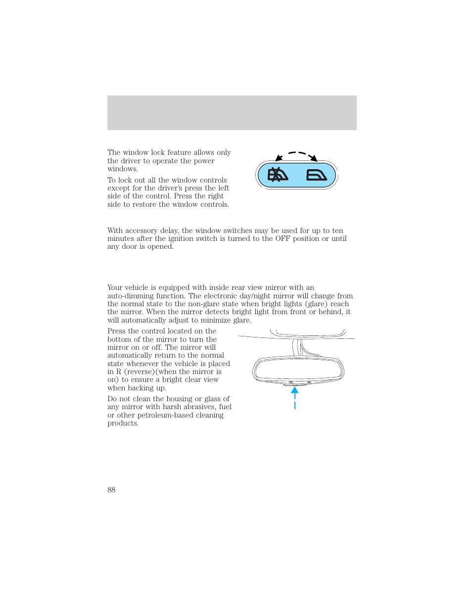 Driver controls | FORD 2002 Excursion v.2 User Manual | Page 88 / 280