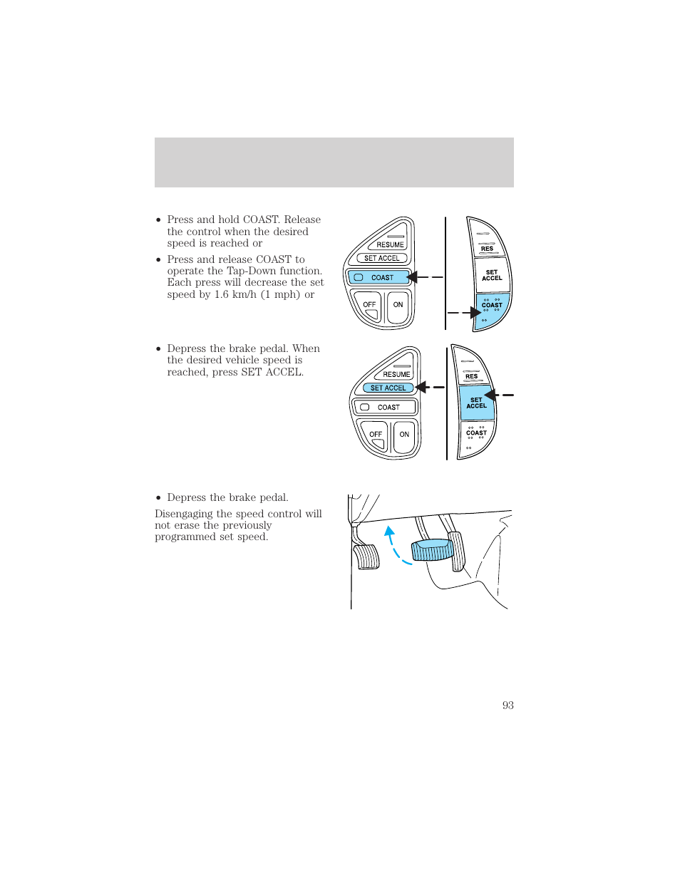 Driver controls | FORD 2002 Excursion v.2 User Manual | Page 93 / 280