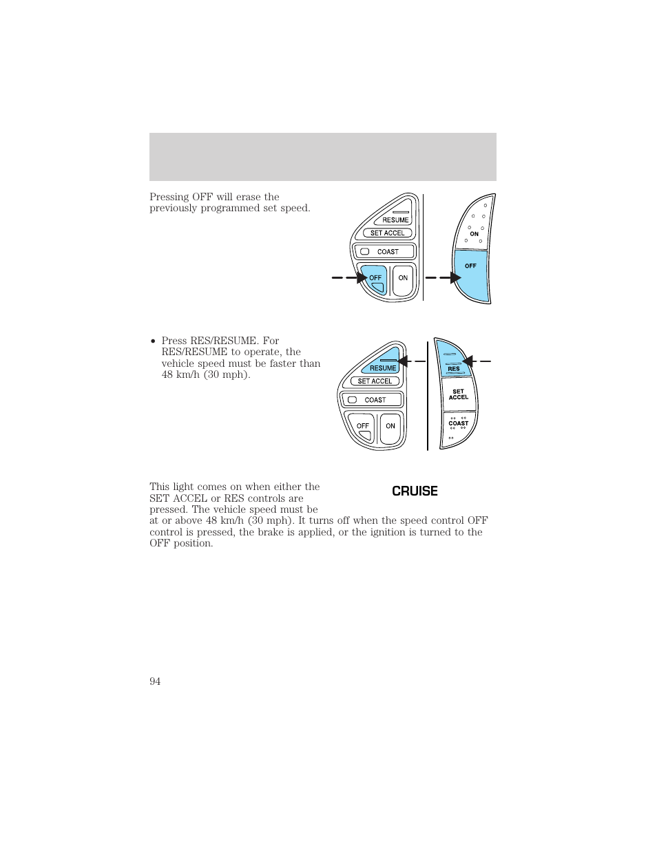 Driver controls | FORD 2002 Excursion v.2 User Manual | Page 94 / 280