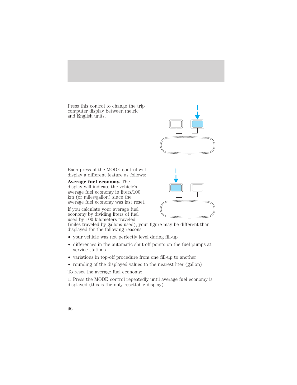 Driver controls | FORD 2002 Excursion v.2 User Manual | Page 96 / 280