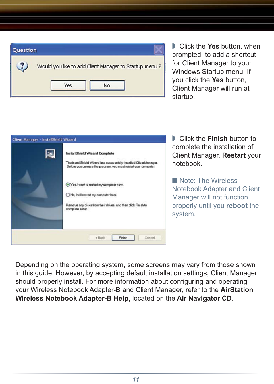 Buffalo Technology Buffalo AirStation WLI-CB-B11 User Manual | Page 11 / 12