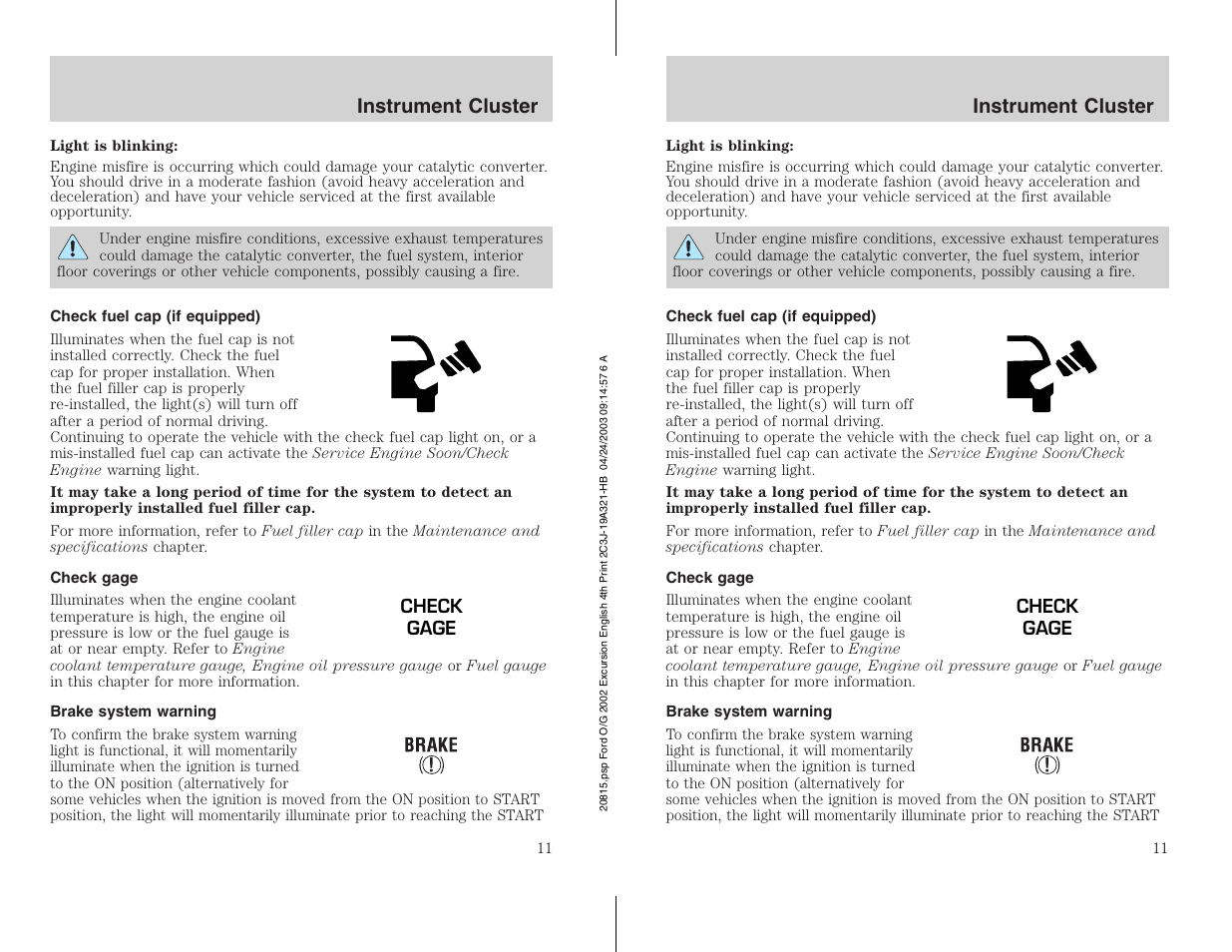 FORD 2002 Excursion v.3 User Manual | Page 11 / 272